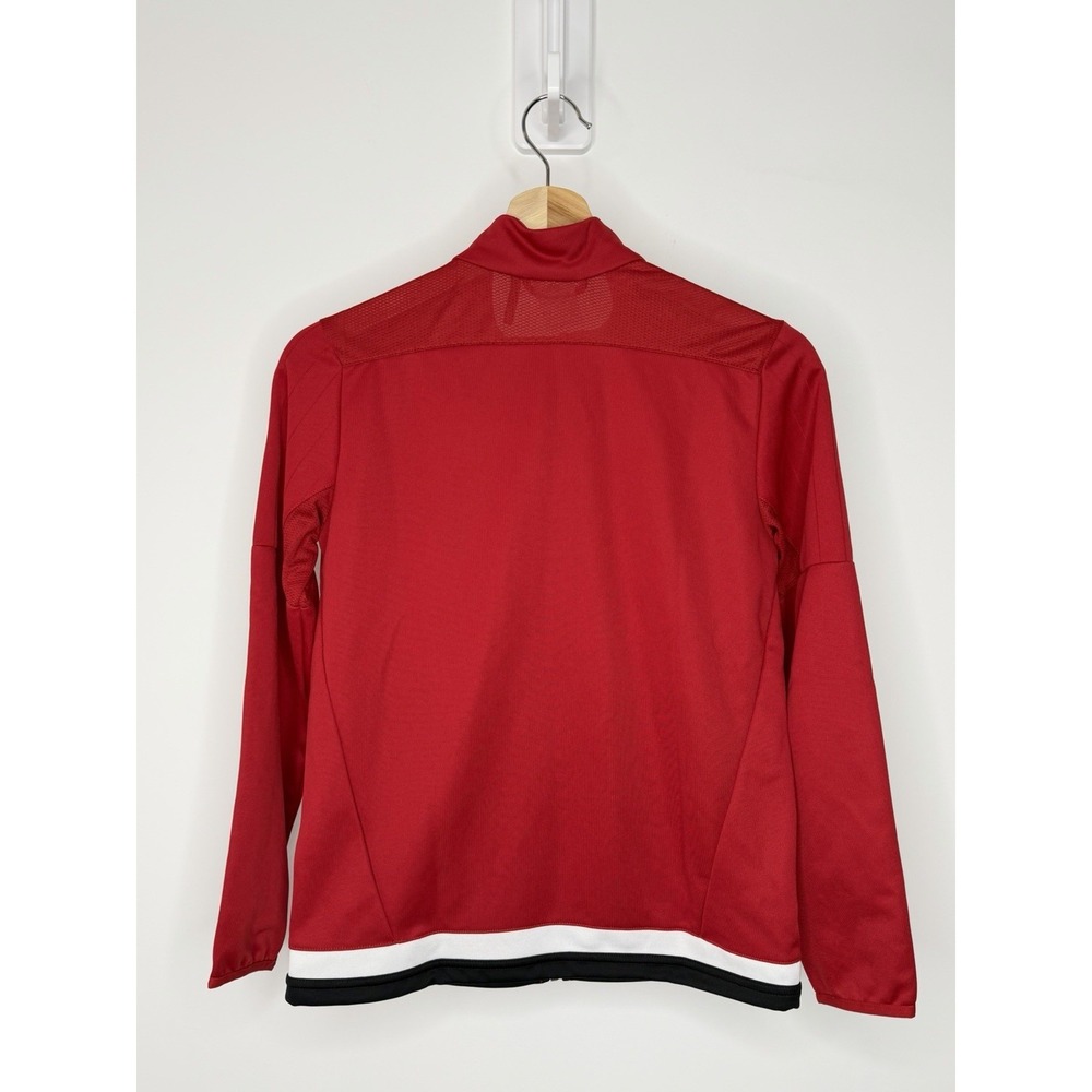 NWT Adidas Originals Climacool Track Jacket Youth M 11-12 Red Striped Full Zip - Picture 2 of 7
